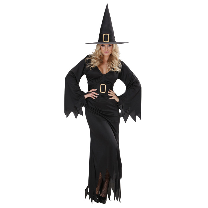 Witch costume ladies, black/yellow