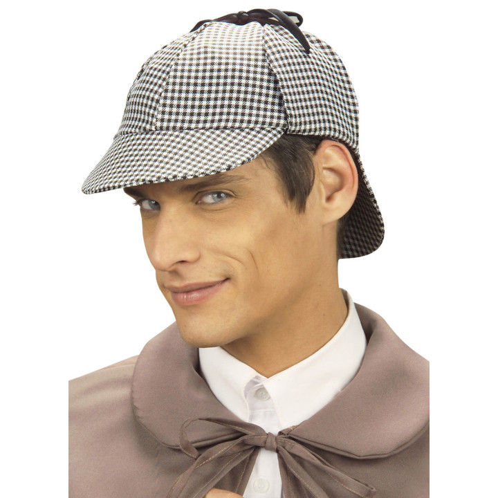 Chapeau de détective, blanc
