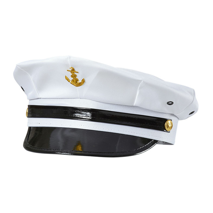 Chapeau de capitaine, blanc