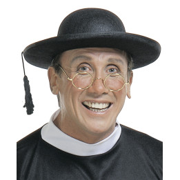 Pastor's hat, black