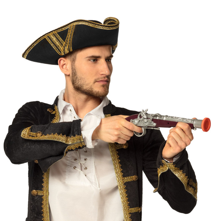 Piraten Pistole, 35 cm, braun