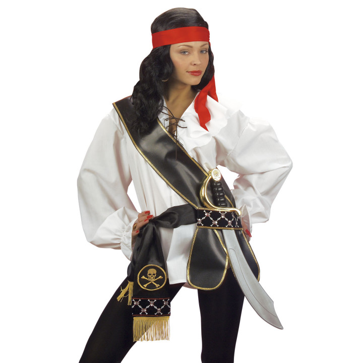 Pirate Belt with Sword Holder, black