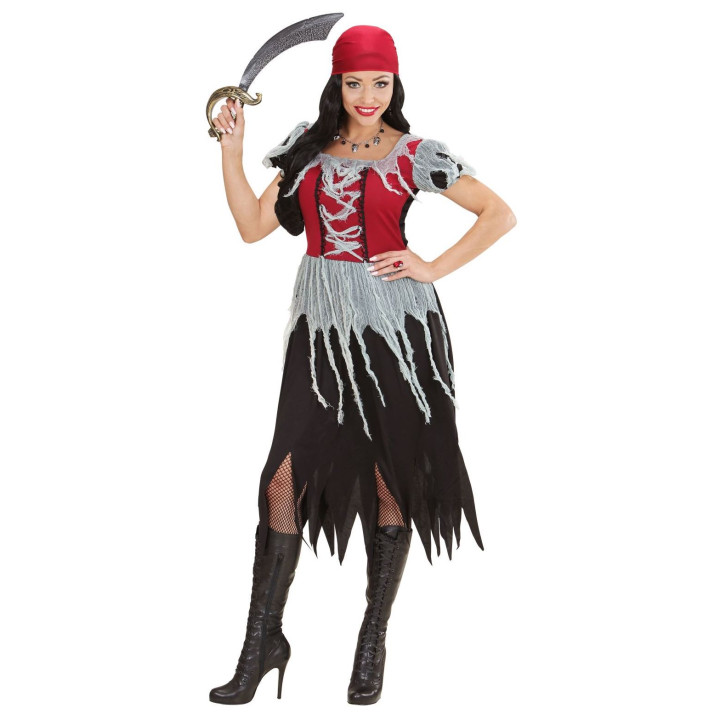 Déguisement Pirate: Robe et Bandana, rouge