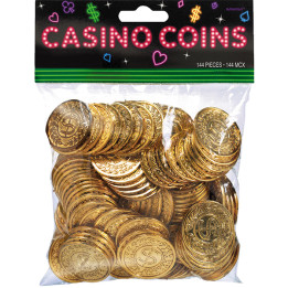 Pièces de casino/pirates, 144pièce, or