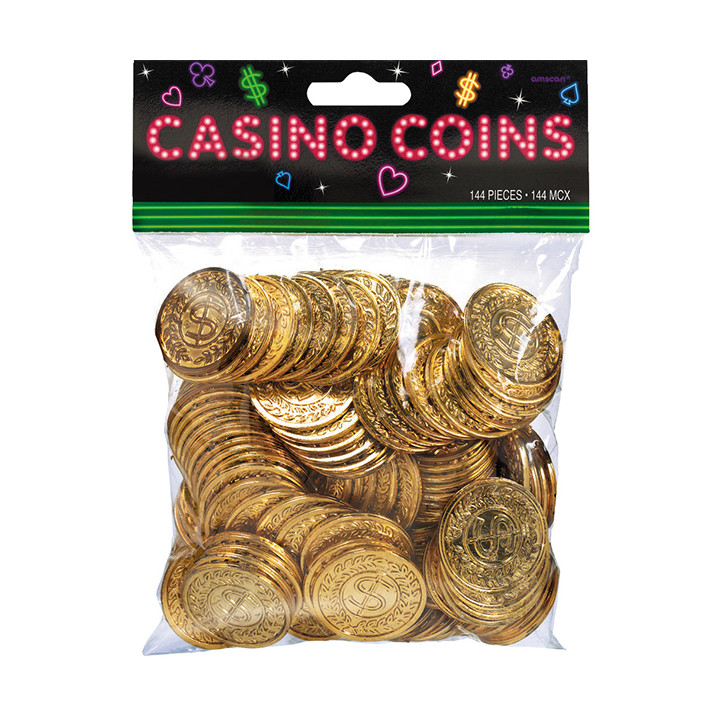 Casino/Piraten Münzen, 144Stück, gold