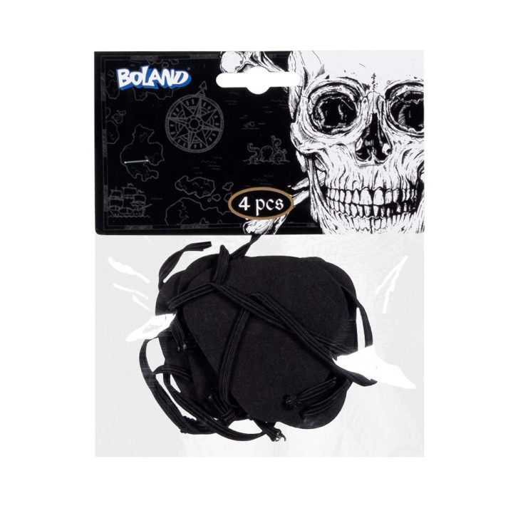 Pirate Eye Patch, 4items, black