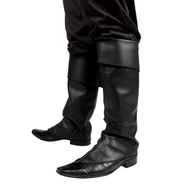 Piraten Stiefelstulpen, schwarz