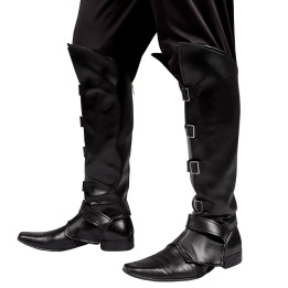 Pirate boot tops Striker, black