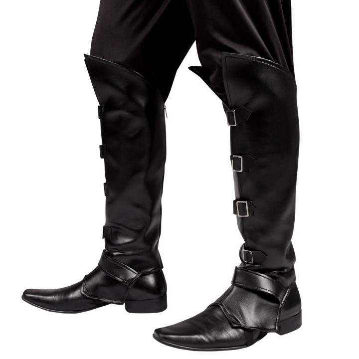 Hauts de botte pirate Striker, noir