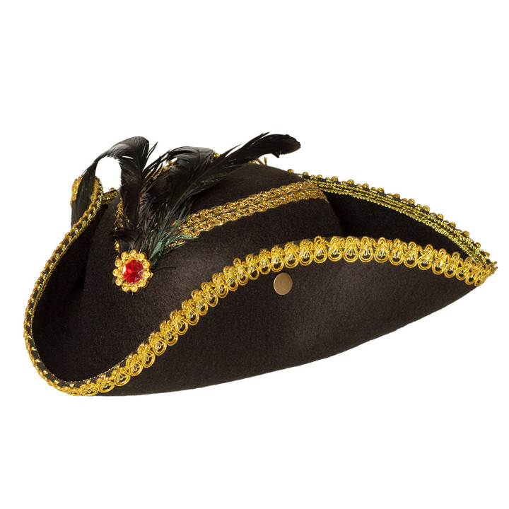 Admiral Tricorn Hat, black