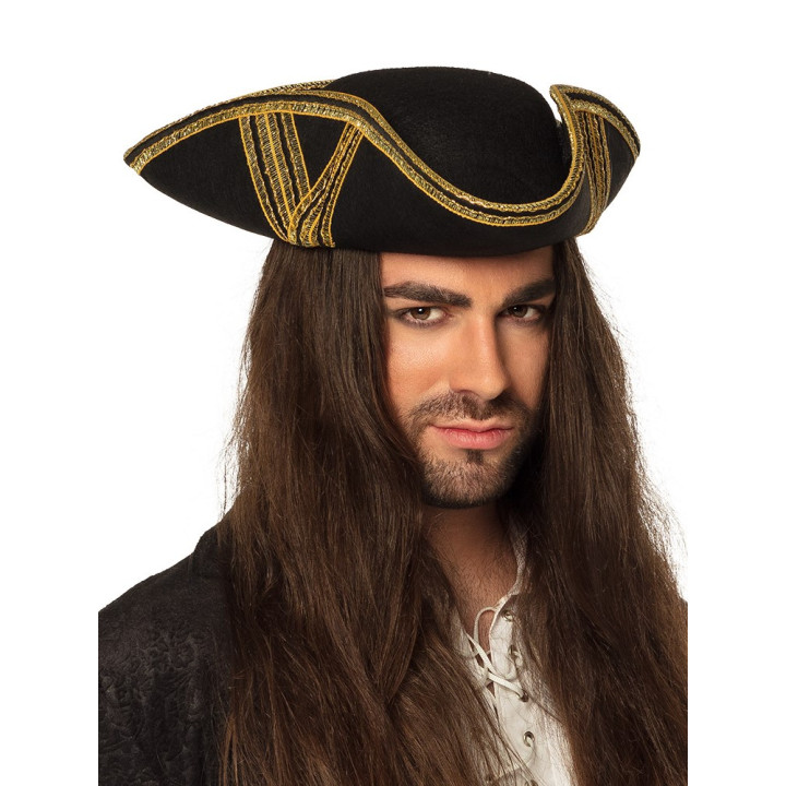 Tricorn Pirates Hat, KW 58, black