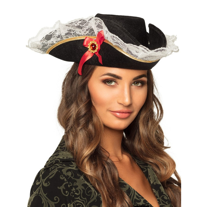 Pirate Femmes-Chapeau, noir