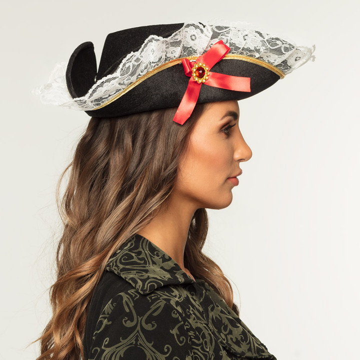 Pirate Femmes-Chapeau, noir