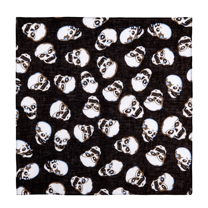 Bandana skull, 55 x 55 cm, black