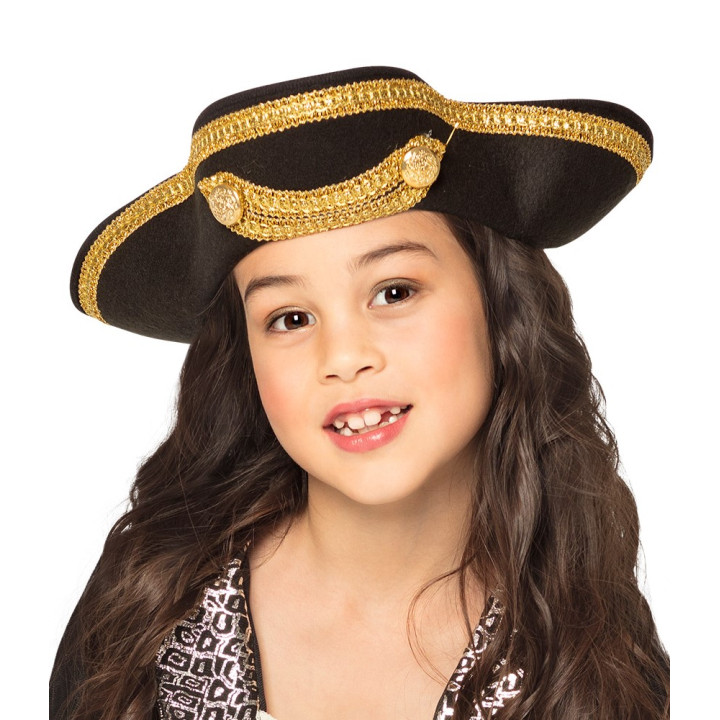 Kids  Pirate hat, black
