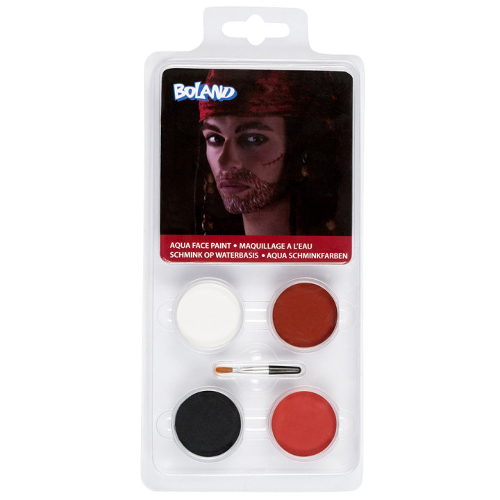 Face paint palette Pirate, multicolored