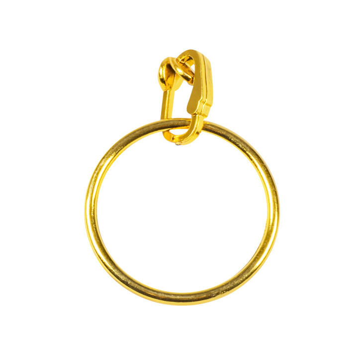 Pirate Cache Oil avec Boucle d'oreille, noir