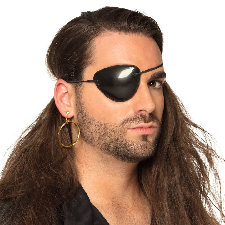 Pirate Cache Oil avec Boucle d'oreille, noir