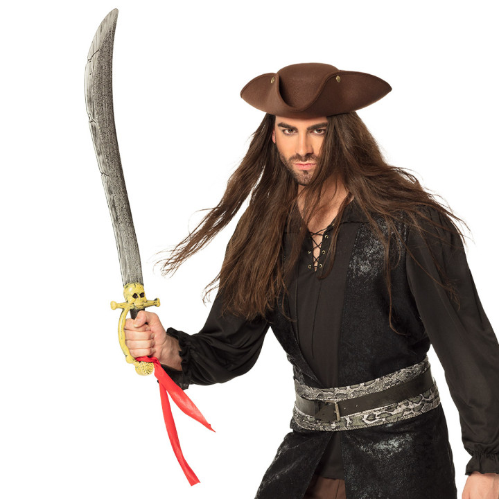 Épée de pirate, 82 cm, gris