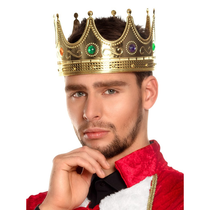Couronne du roi pour adultes, or