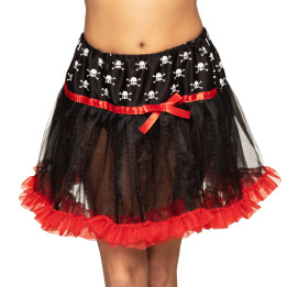 Pirate mini skirt, black