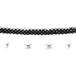 Piraten Skull: Pirates decorationgarland skull, 4 m, multicolored