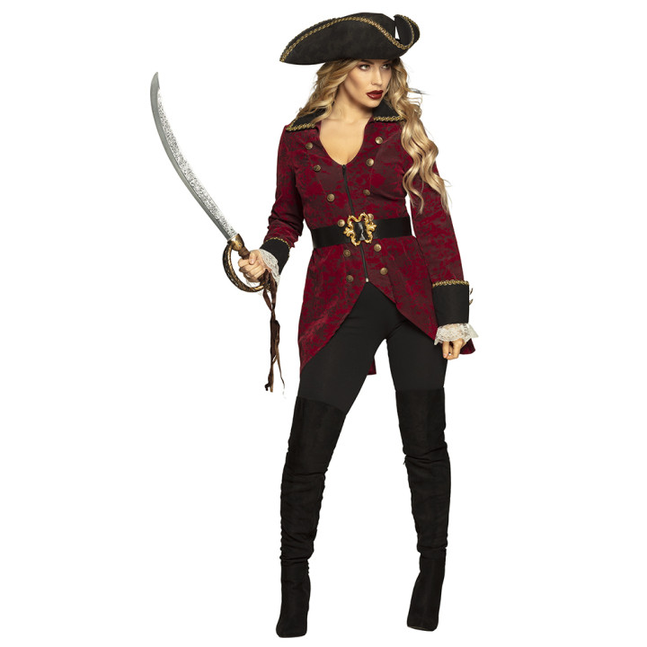 Déguisement Pirate Hurricane, rouge