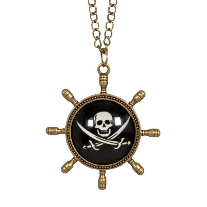 Collier roue de pirate
