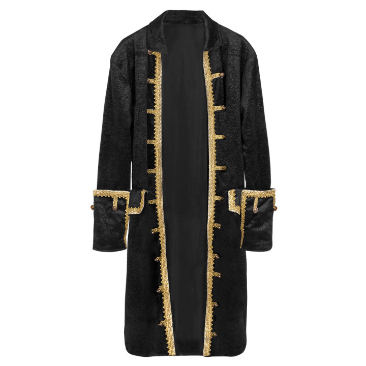 Pirate jacket man, black