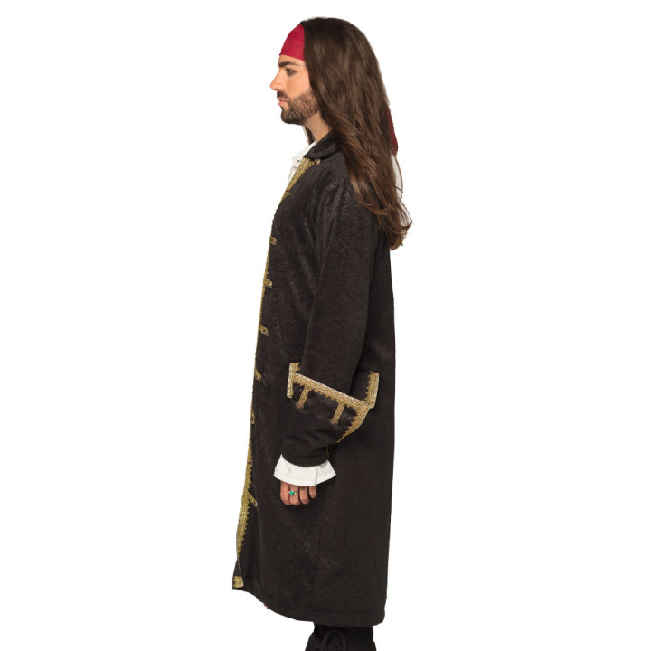 Pirate jacket man, black