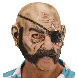 Mask pirate with open mouth, nature