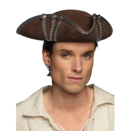 Chapeau Pirate Alistair, marron