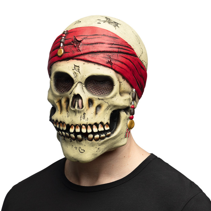 Masque tête latex Pirate Crinson