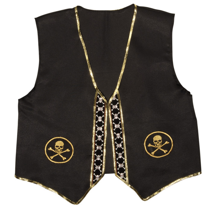 Gilet / Weste Pirat, schwarz