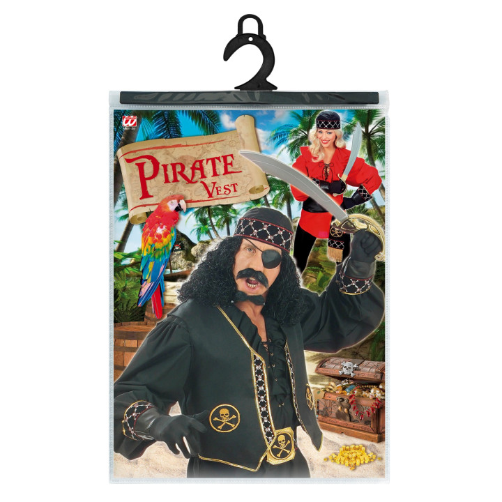 Gilet / Weste Pirat, schwarz
