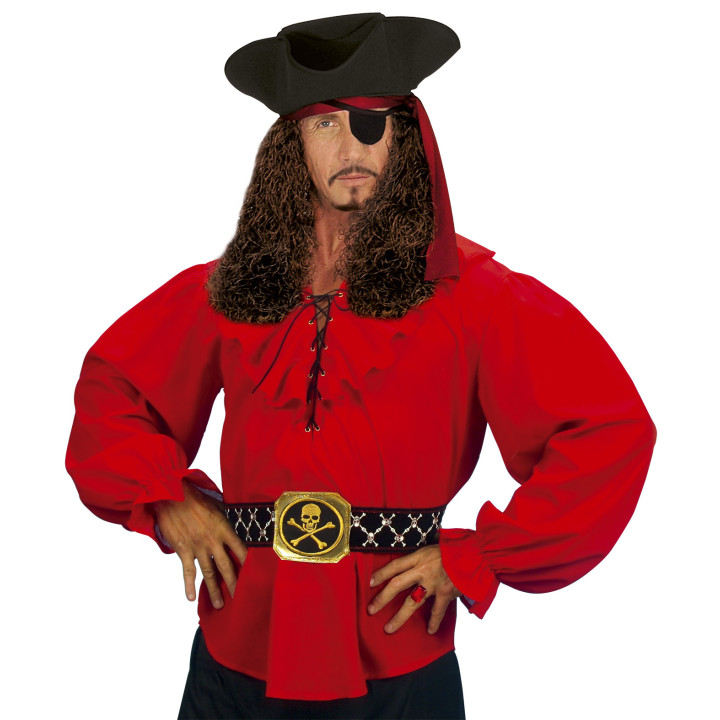 Shirt pirate, red