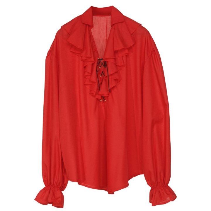 Chemise pirate, rouge