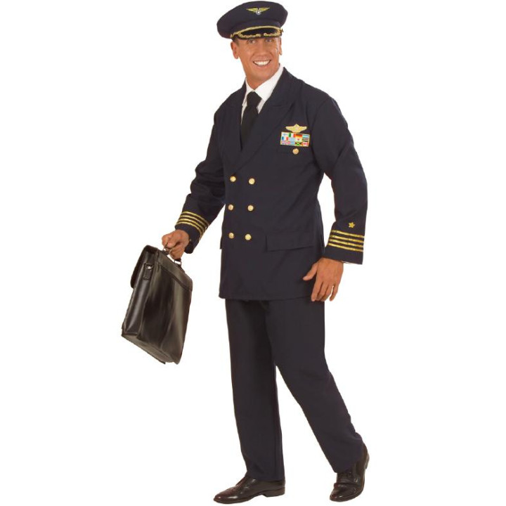 Piloten Anzug mit Hut, dunkelblau