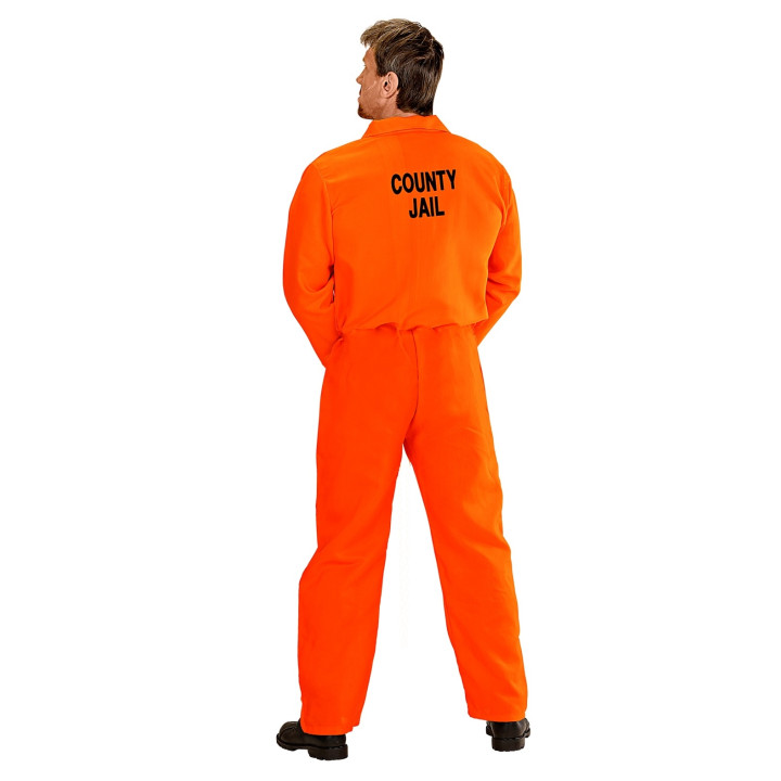 Prisonnier Déguisement: avec menottes, orange