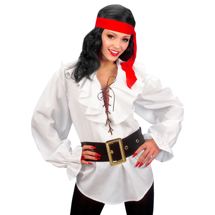 Chemise pirate, blanc